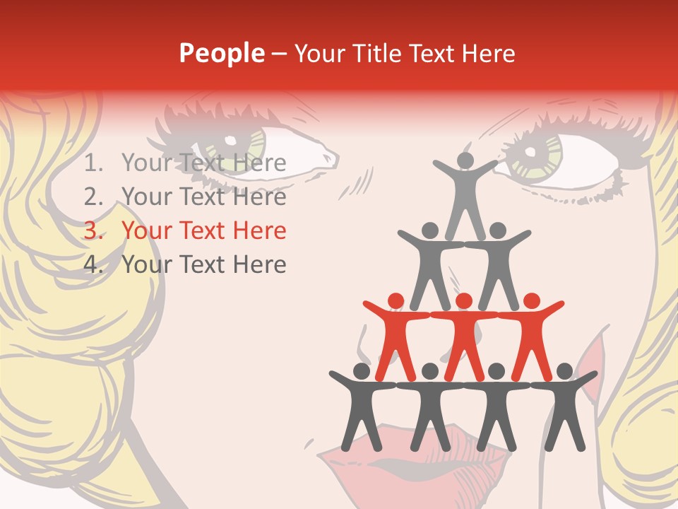 Hair Face Artistic PowerPoint Template