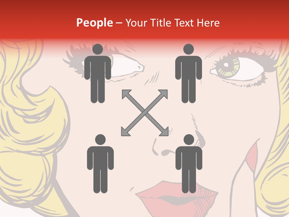 Hair Face Artistic PowerPoint Template