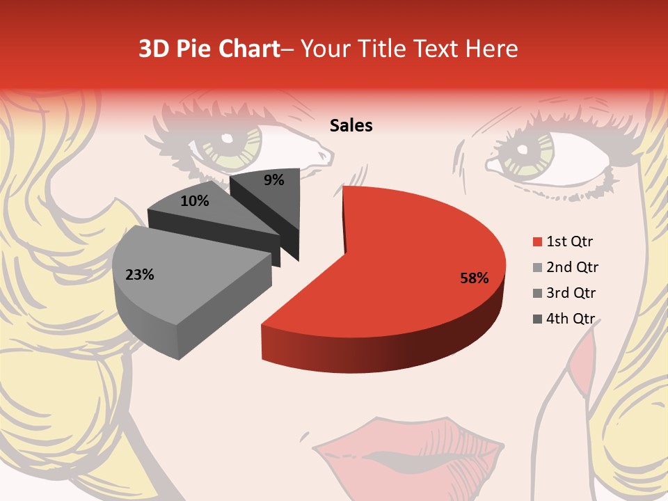 Hair Face Artistic PowerPoint Template