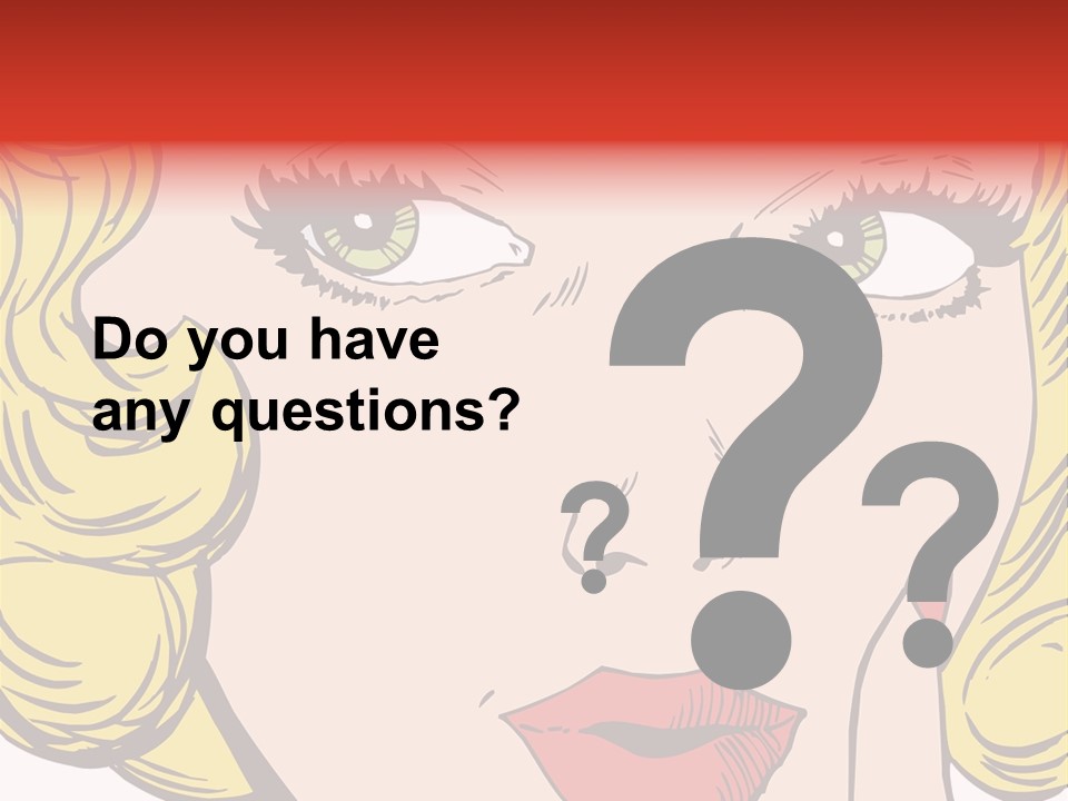 Hair Face Artistic PowerPoint Template