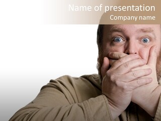 Big Vomit Caucasian PowerPoint Template