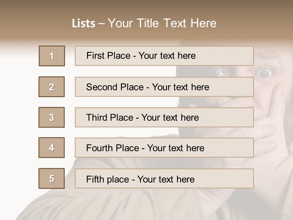 Big Vomit Caucasian PowerPoint Template