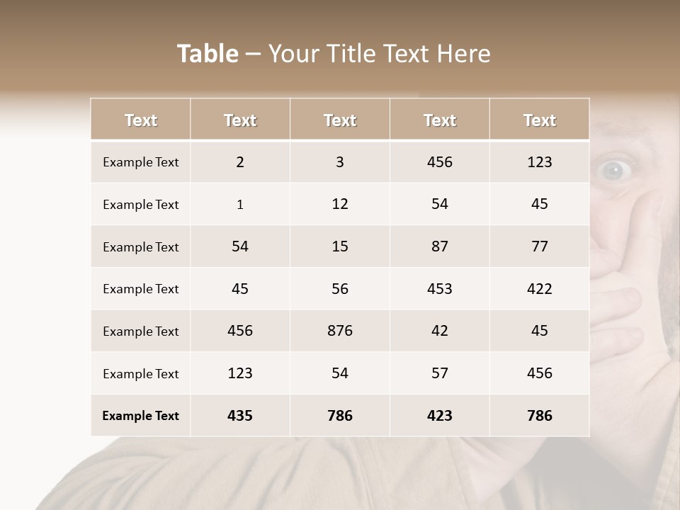 Big Vomit Caucasian PowerPoint Template
