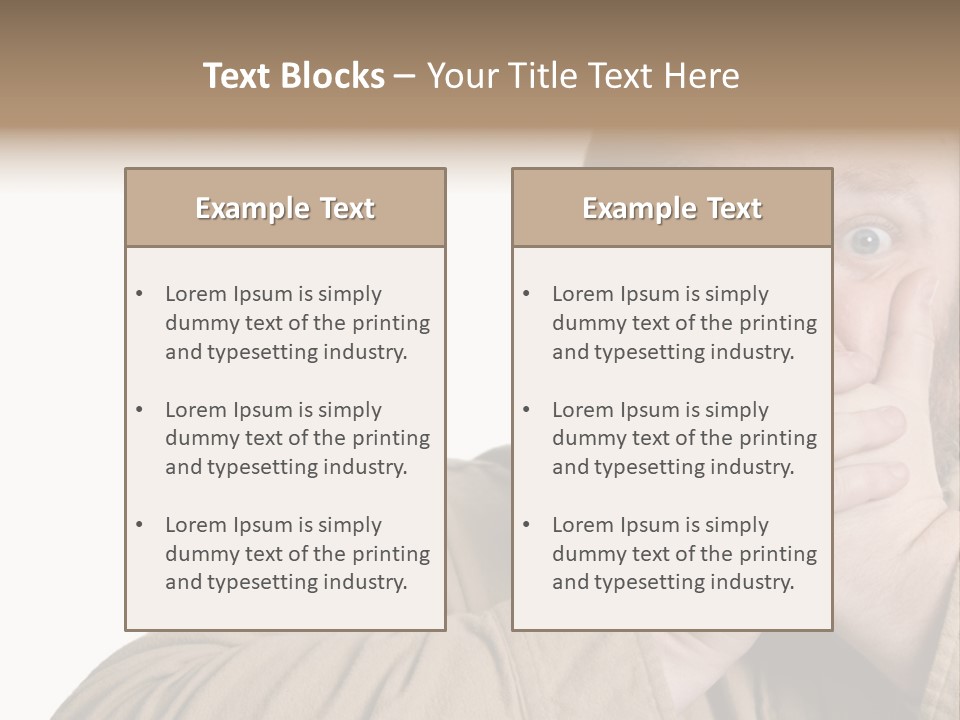 Big Vomit Caucasian PowerPoint Template