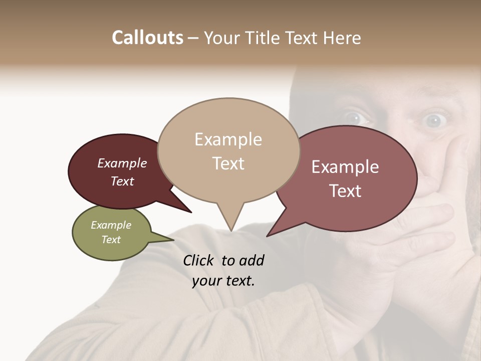 Big Vomit Caucasian PowerPoint Template