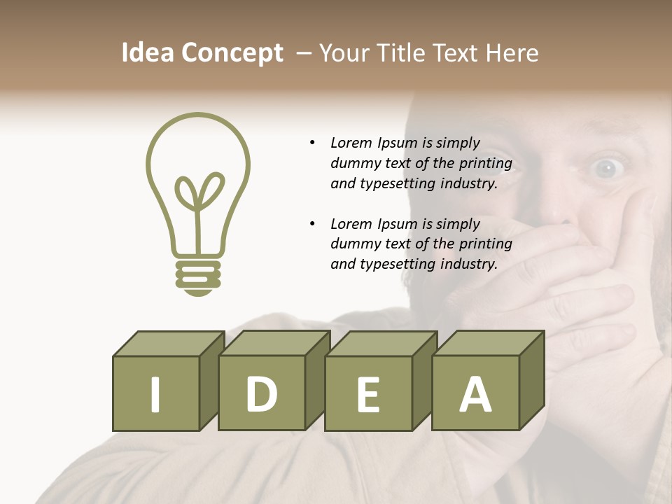 Big Vomit Caucasian PowerPoint Template