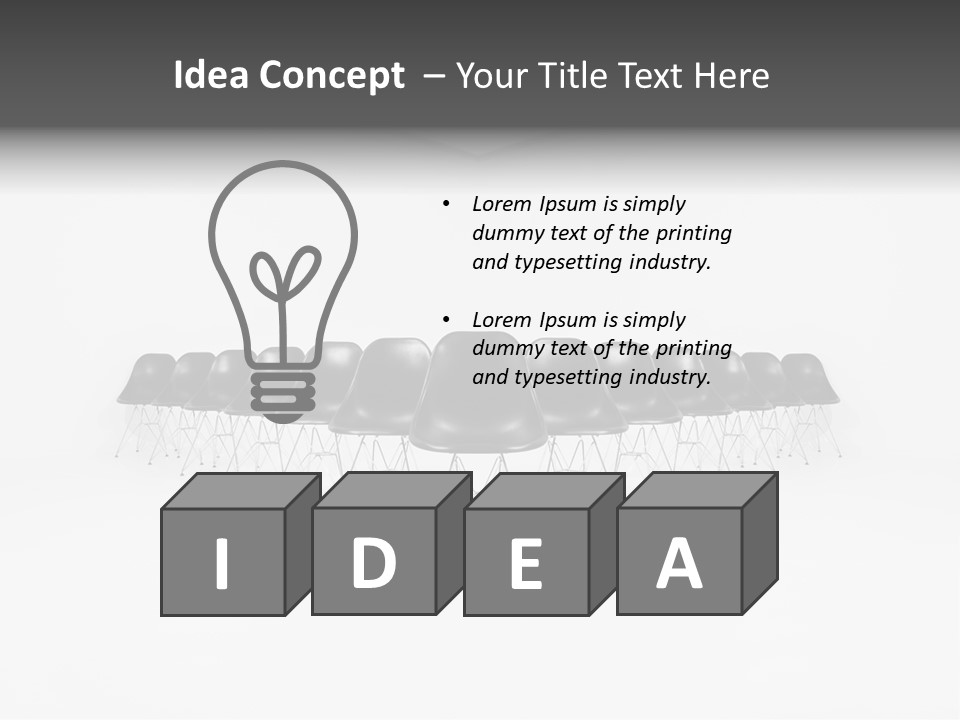 Audience Room Vacancies PowerPoint Template