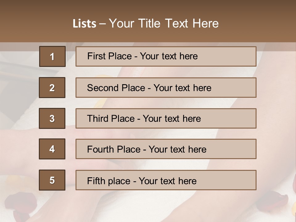 Salon Woman Body PowerPoint Template