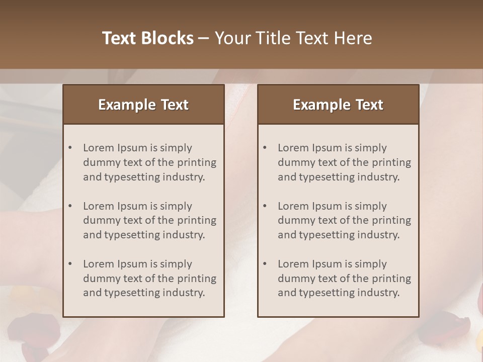 Salon Woman Body PowerPoint Template