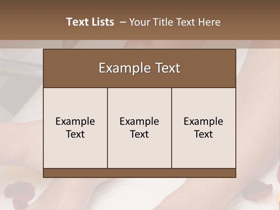 Salon Woman Body PowerPoint Template
