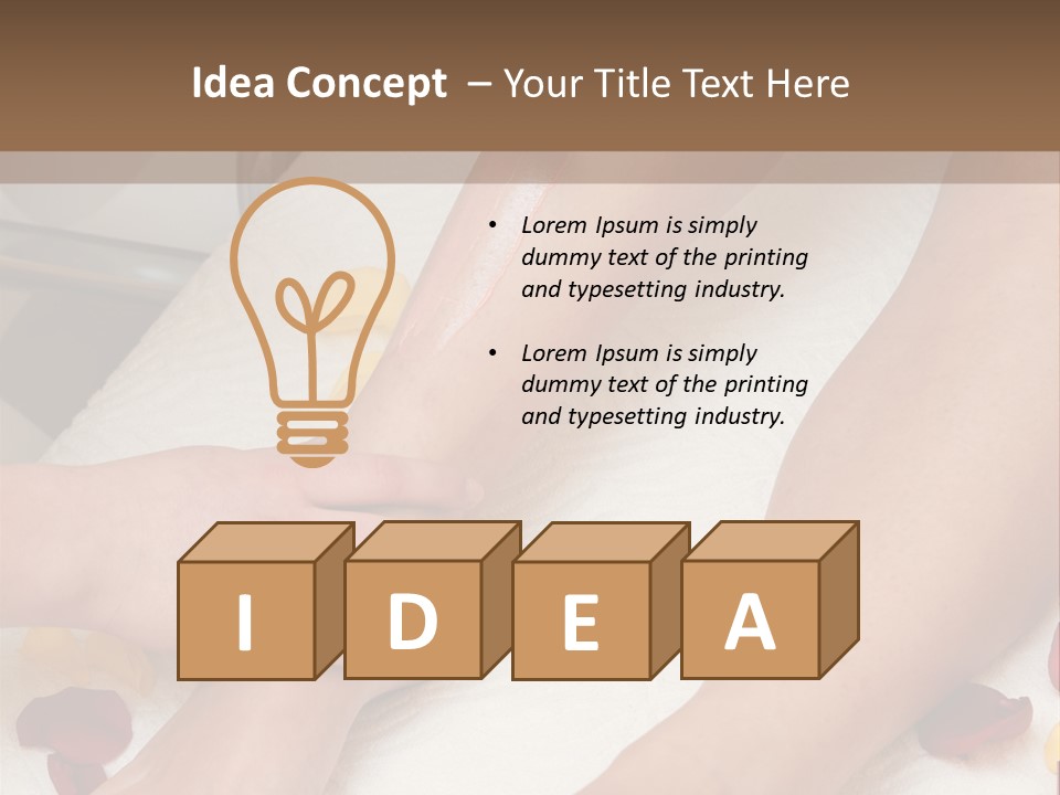 Salon Woman Body PowerPoint Template