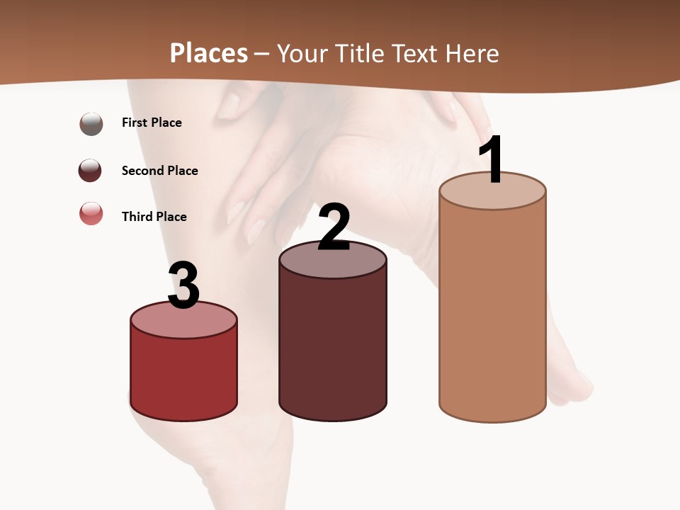 Cellulite Stripped Toe PowerPoint Template