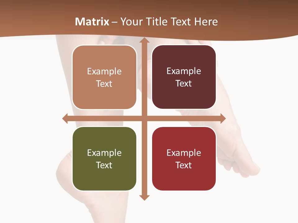 Cellulite Stripped Toe PowerPoint Template