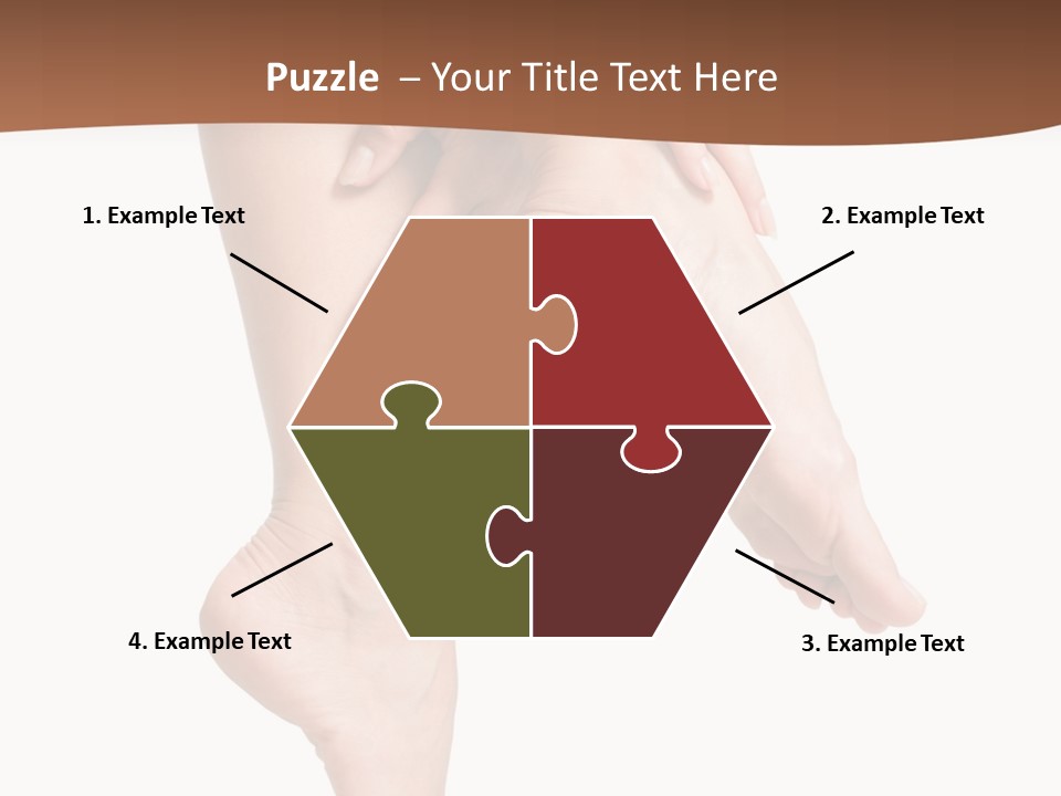 Cellulite Stripped Toe PowerPoint Template