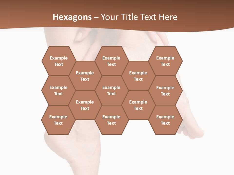 Cellulite Stripped Toe PowerPoint Template