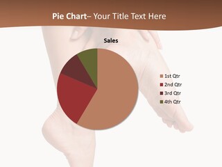 Cellulite Stripped Toe PowerPoint Template