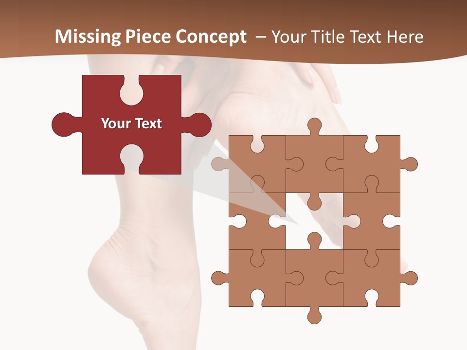 Cellulite Stripped Toe PowerPoint Template