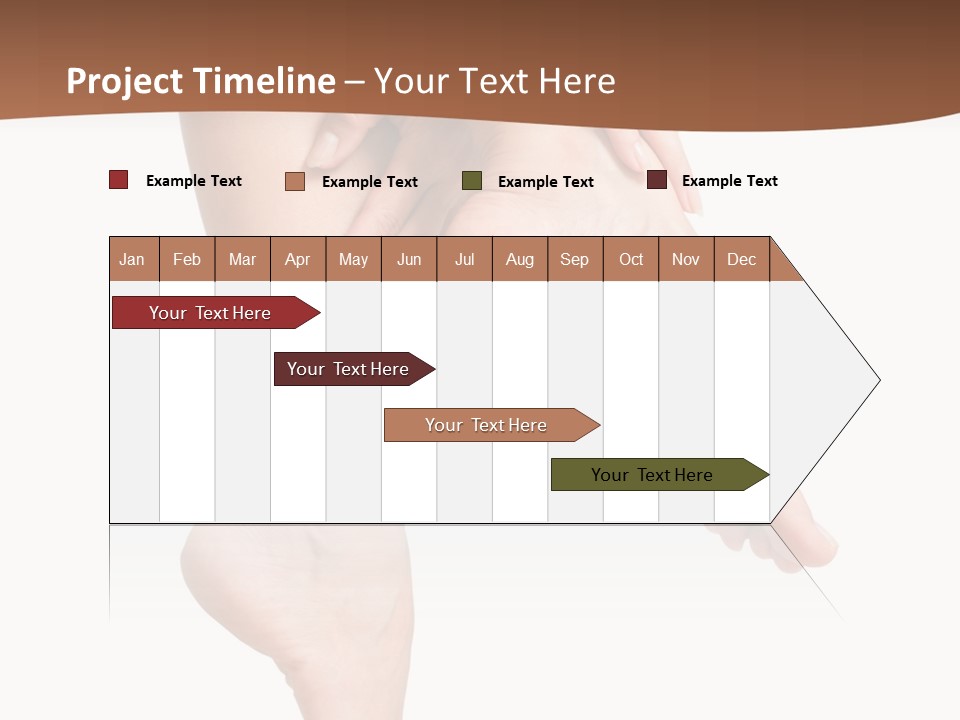 Cellulite Stripped Toe PowerPoint Template