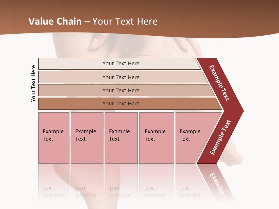 Cellulite Stripped Toe PowerPoint Template