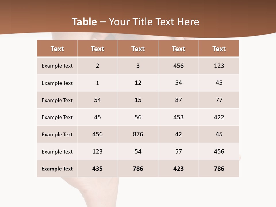 Cellulite Stripped Toe PowerPoint Template