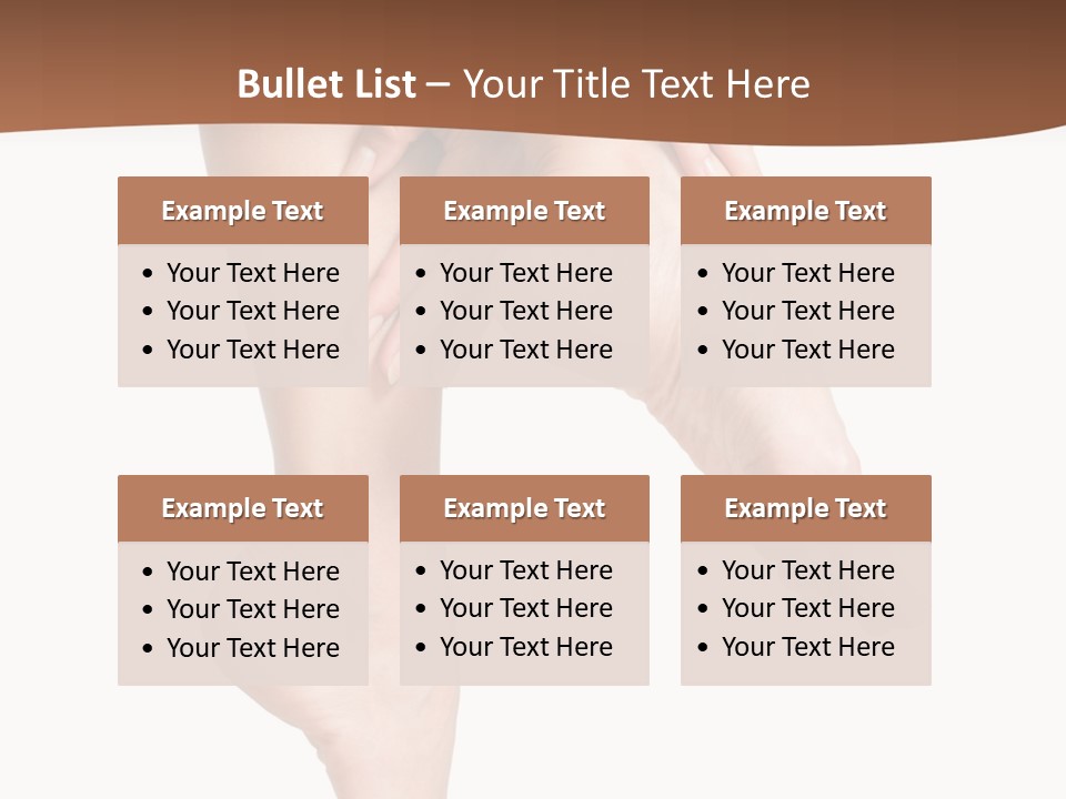 Cellulite Stripped Toe PowerPoint Template