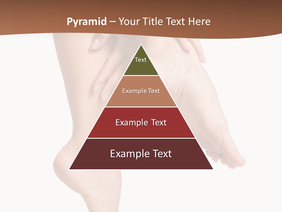 Cellulite Stripped Toe PowerPoint Template