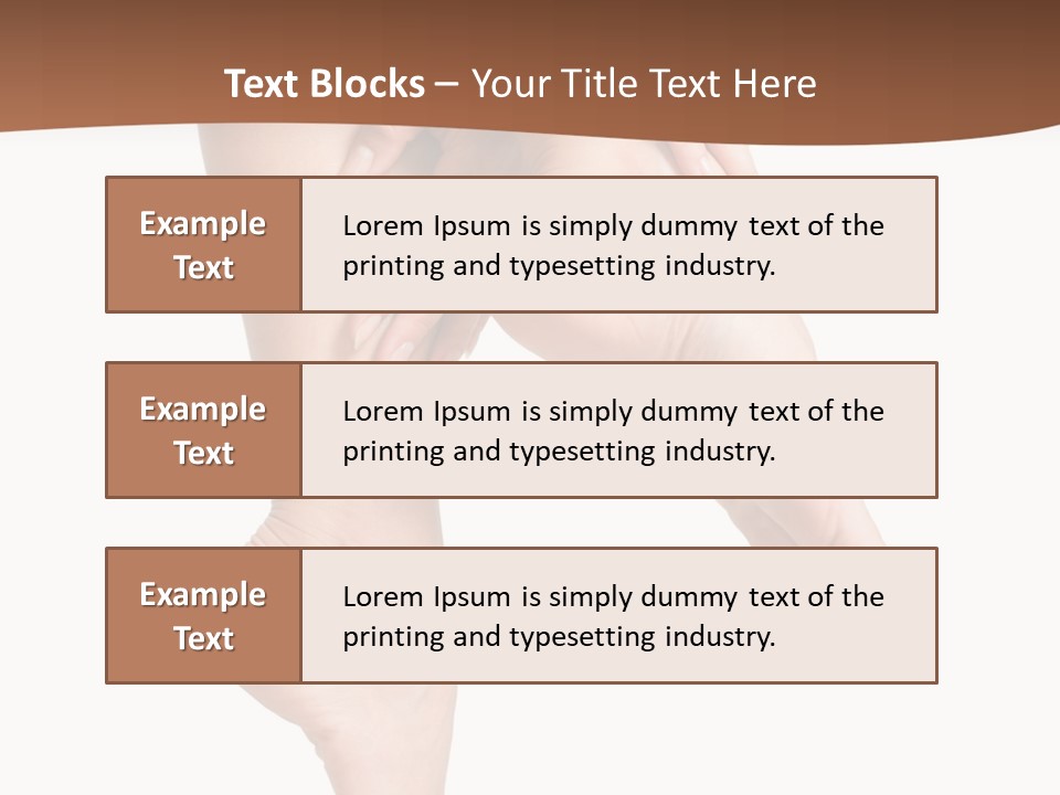 Cellulite Stripped Toe PowerPoint Template