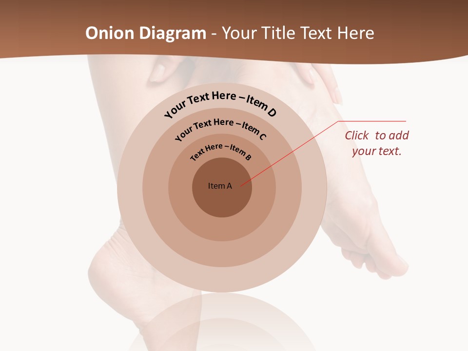 Cellulite Stripped Toe PowerPoint Template
