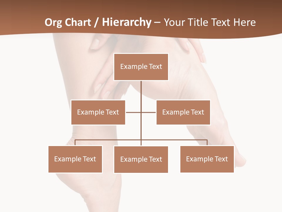 Cellulite Stripped Toe PowerPoint Template