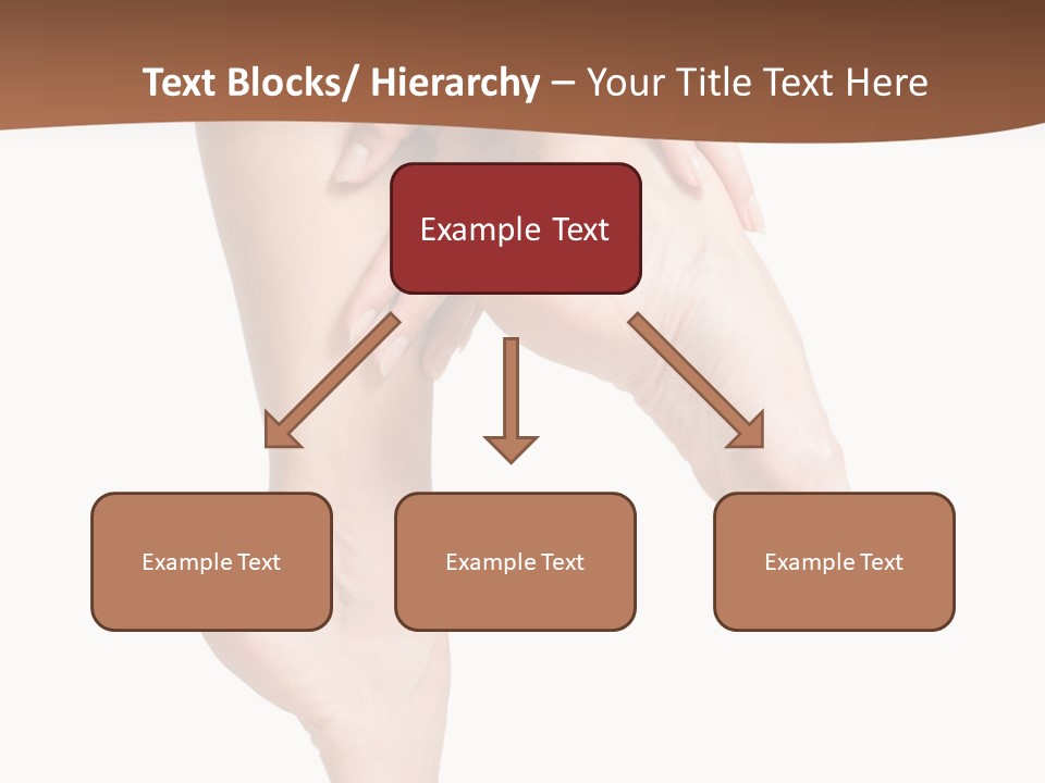 Cellulite Stripped Toe PowerPoint Template