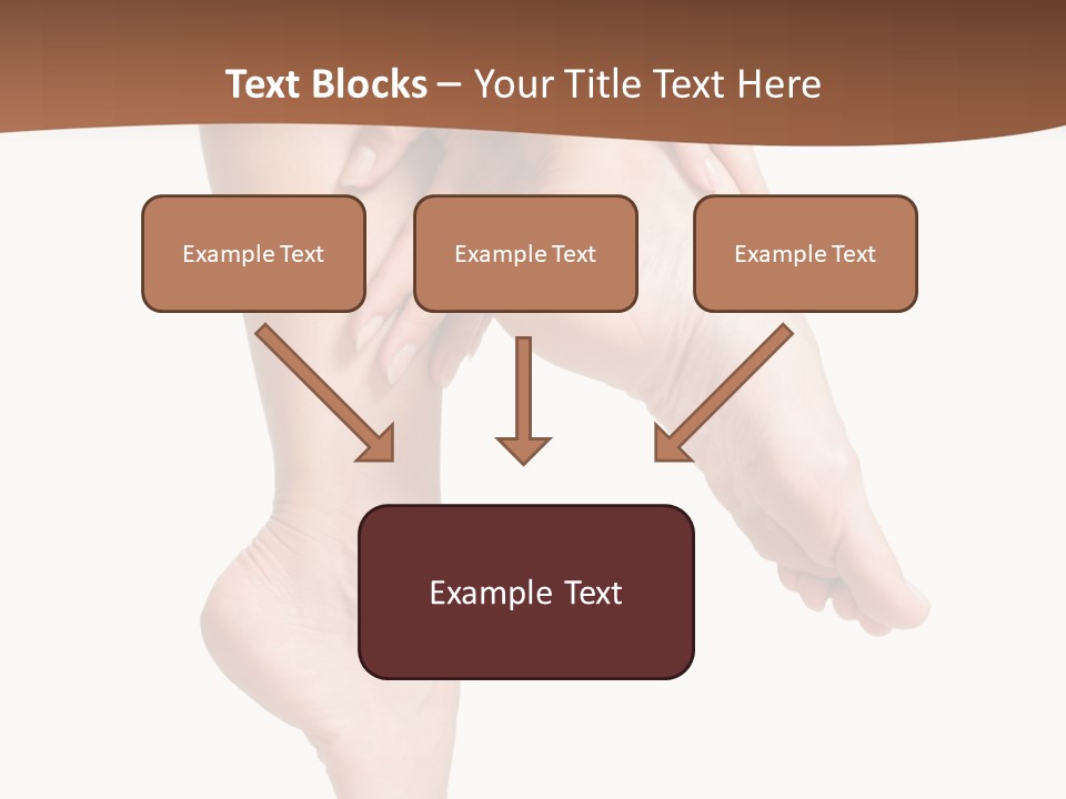 Cellulite Stripped Toe PowerPoint Template