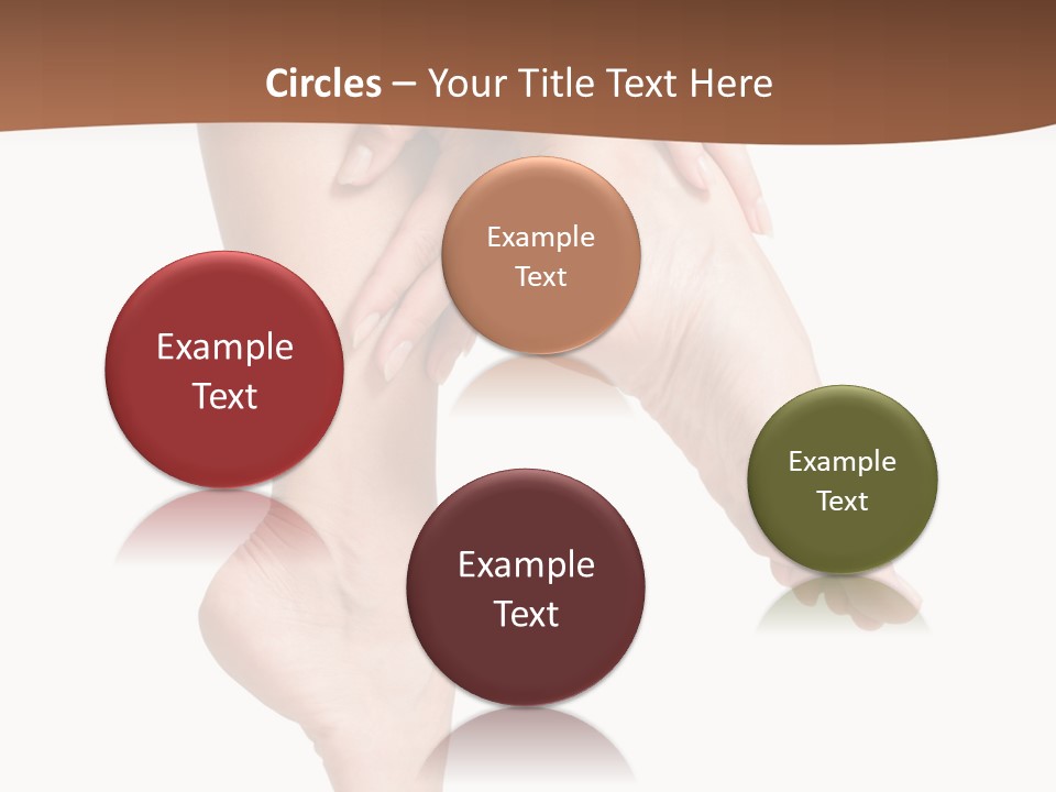 Cellulite Stripped Toe PowerPoint Template