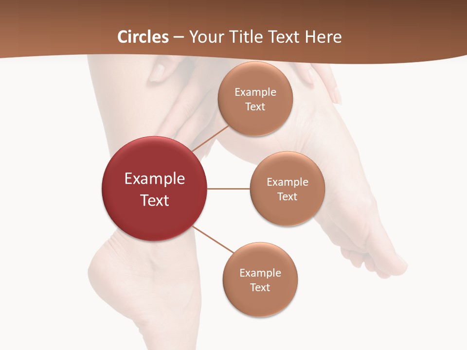 Cellulite Stripped Toe PowerPoint Template