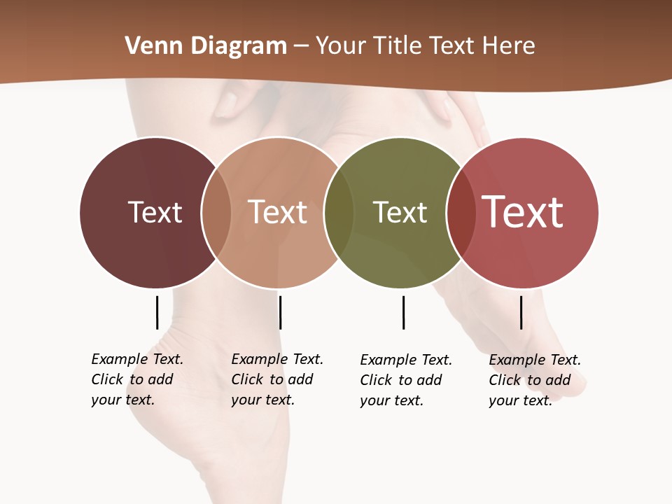 Cellulite Stripped Toe PowerPoint Template