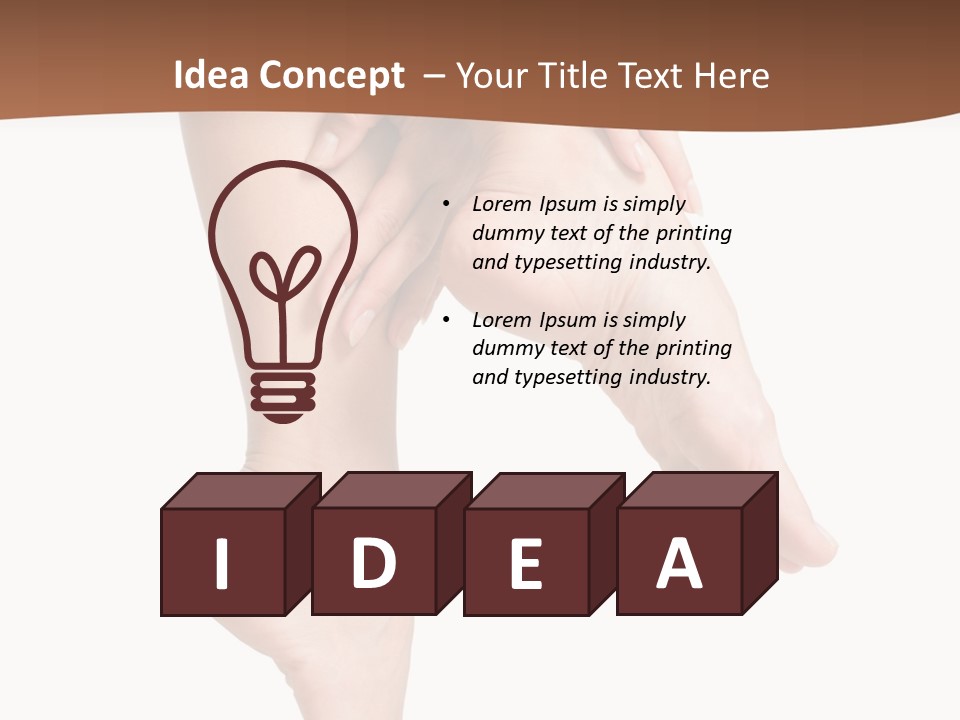 Cellulite Stripped Toe PowerPoint Template