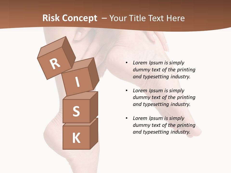 Cellulite Stripped Toe PowerPoint Template