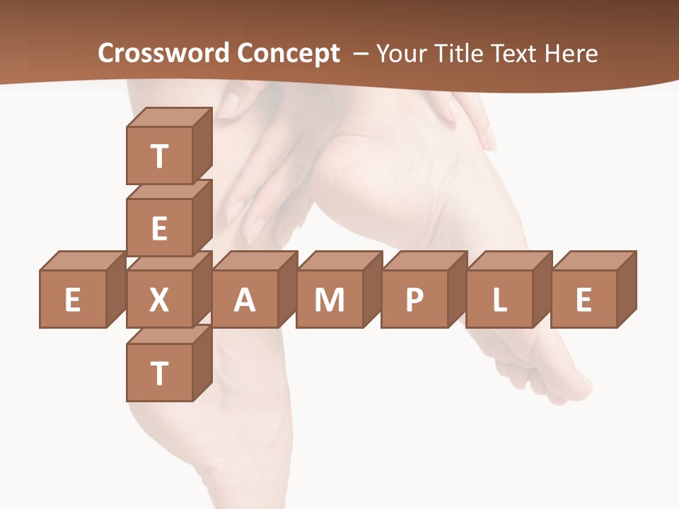 Cellulite Stripped Toe PowerPoint Template