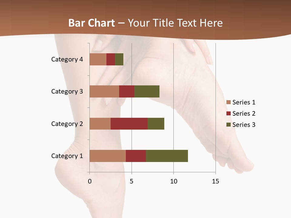 Cellulite Stripped Toe PowerPoint Template
