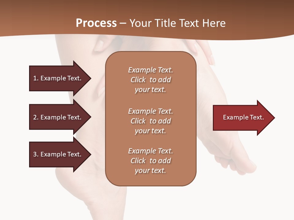 Cellulite Stripped Toe PowerPoint Template