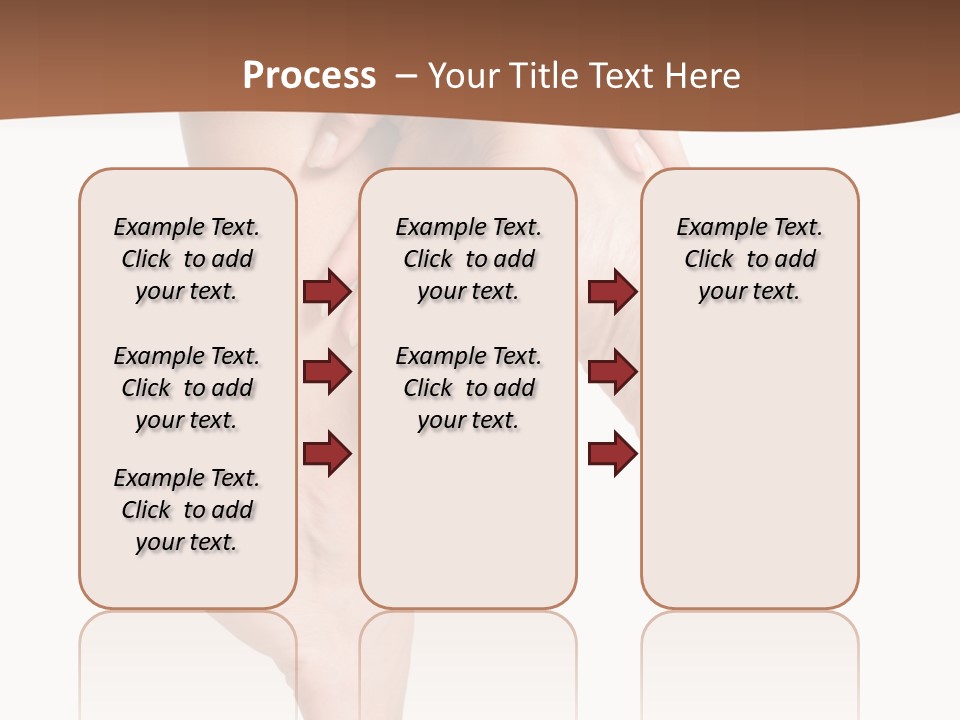 Cellulite Stripped Toe PowerPoint Template