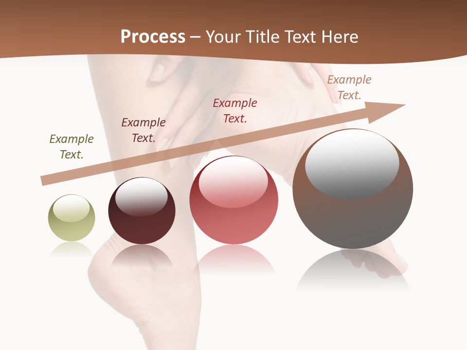 Cellulite Stripped Toe PowerPoint Template
