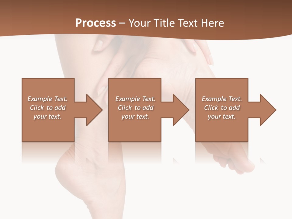 Cellulite Stripped Toe PowerPoint Template