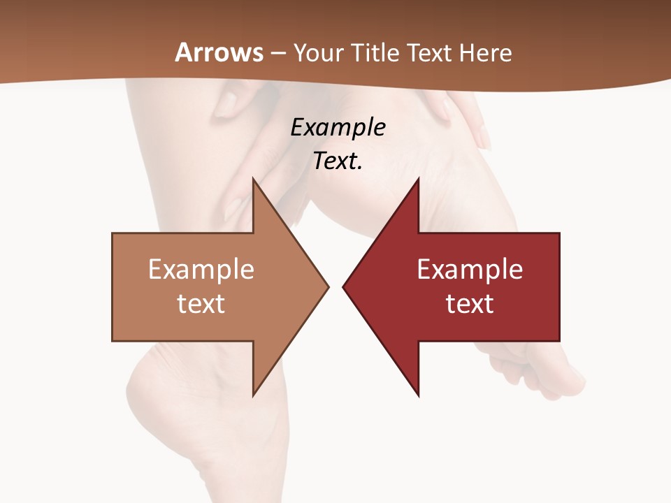 Cellulite Stripped Toe PowerPoint Template