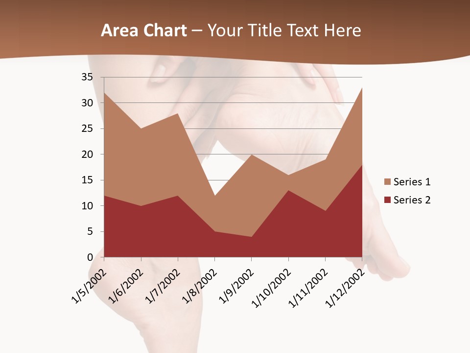 Cellulite Stripped Toe PowerPoint Template