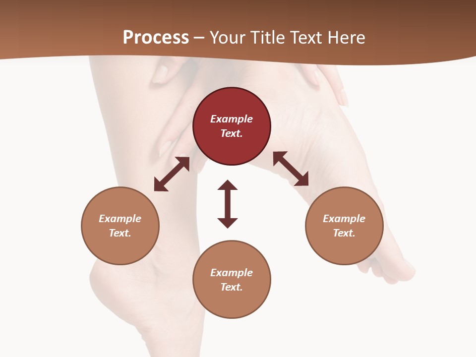 Cellulite Stripped Toe PowerPoint Template