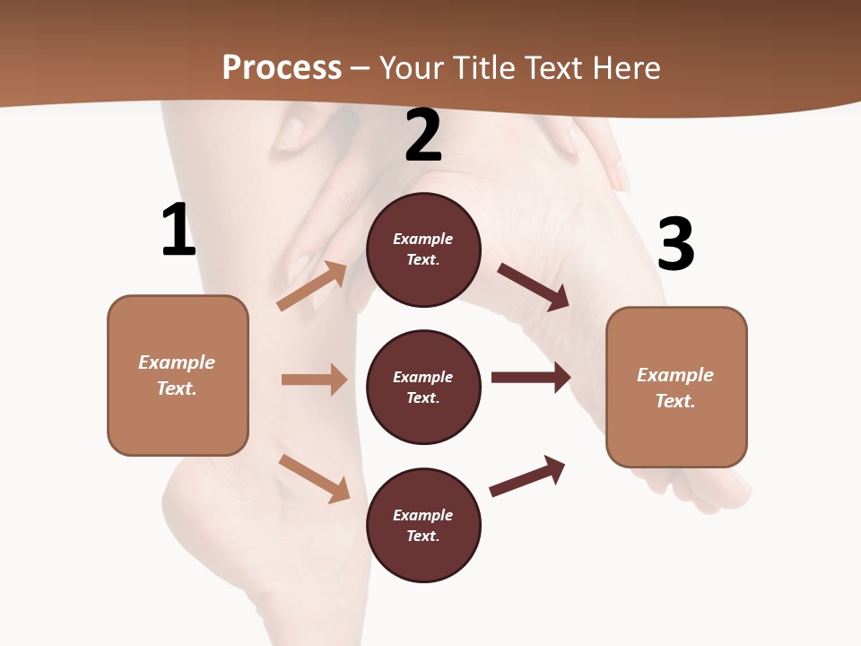 Cellulite Stripped Toe PowerPoint Template