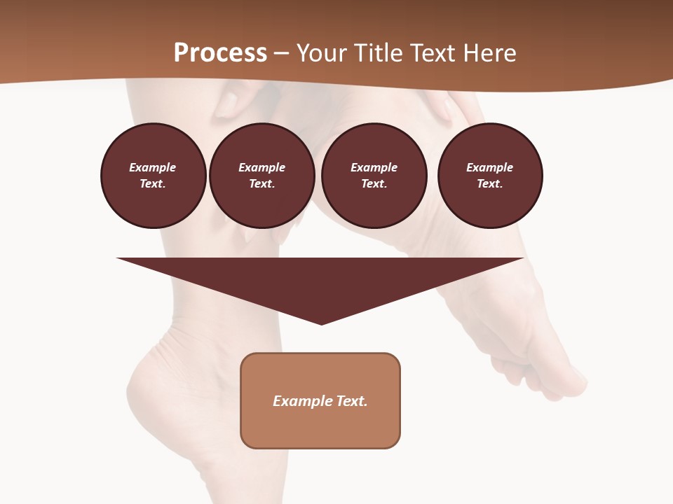 Cellulite Stripped Toe PowerPoint Template
