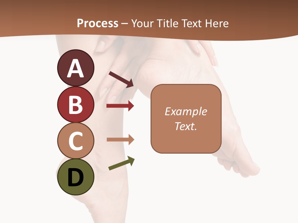 Cellulite Stripped Toe PowerPoint Template