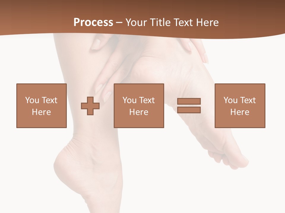 Cellulite Stripped Toe PowerPoint Template