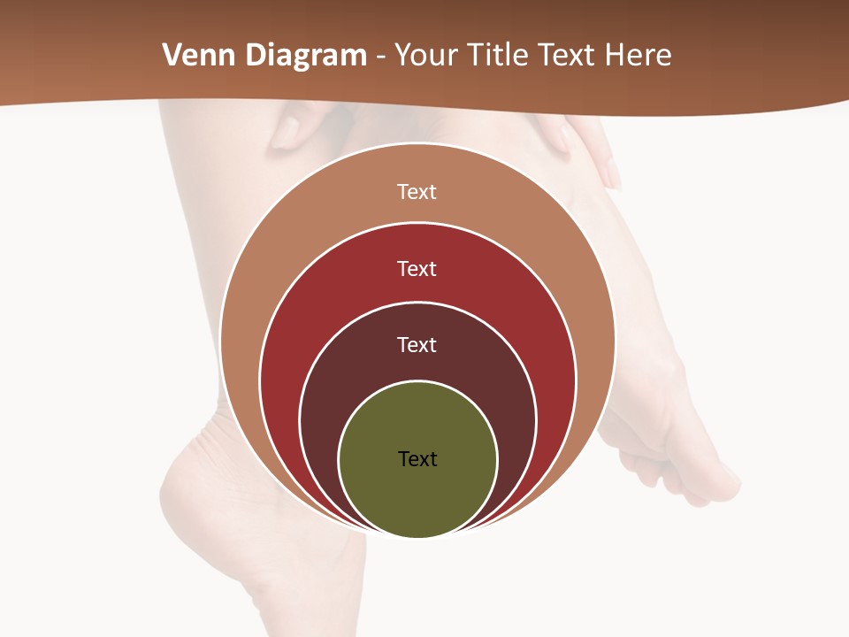Cellulite Stripped Toe PowerPoint Template